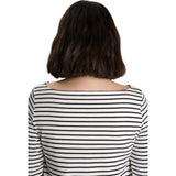 Nicolette Boat Neck Long Sleeve Nursing Tee