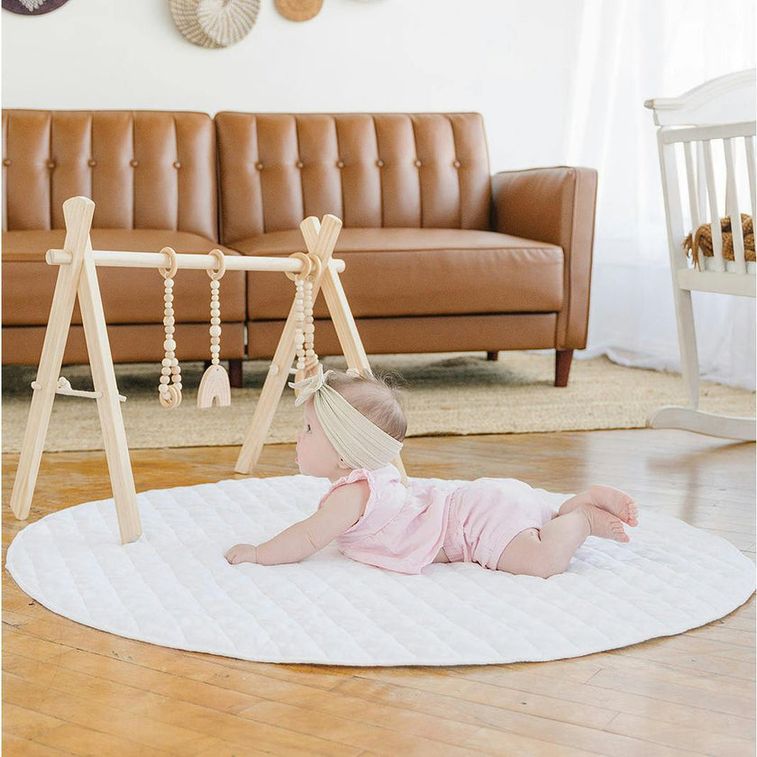 Linen Round Play Mat