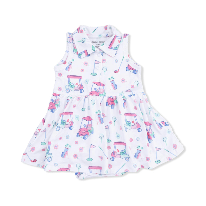 Golf Carts and Flowers - Polo Tennis Dress