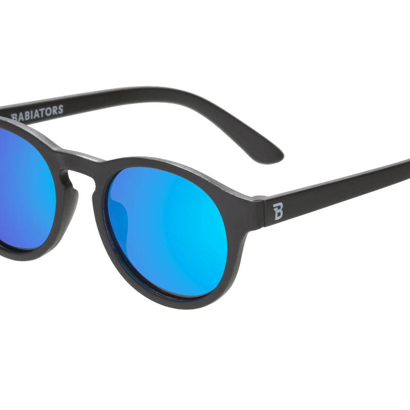 Polarized Keyhole Sunglasses: Jet Black