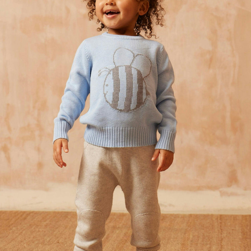 Baby Pants with Knee Pads | Grey
