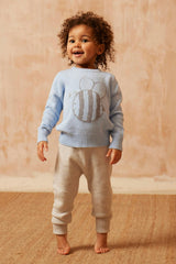 Baby Pants with Knee Pads | Grey