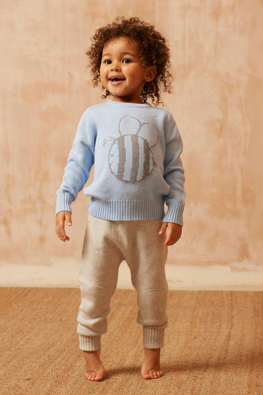 Baby Pants with Knee Pads | Grey