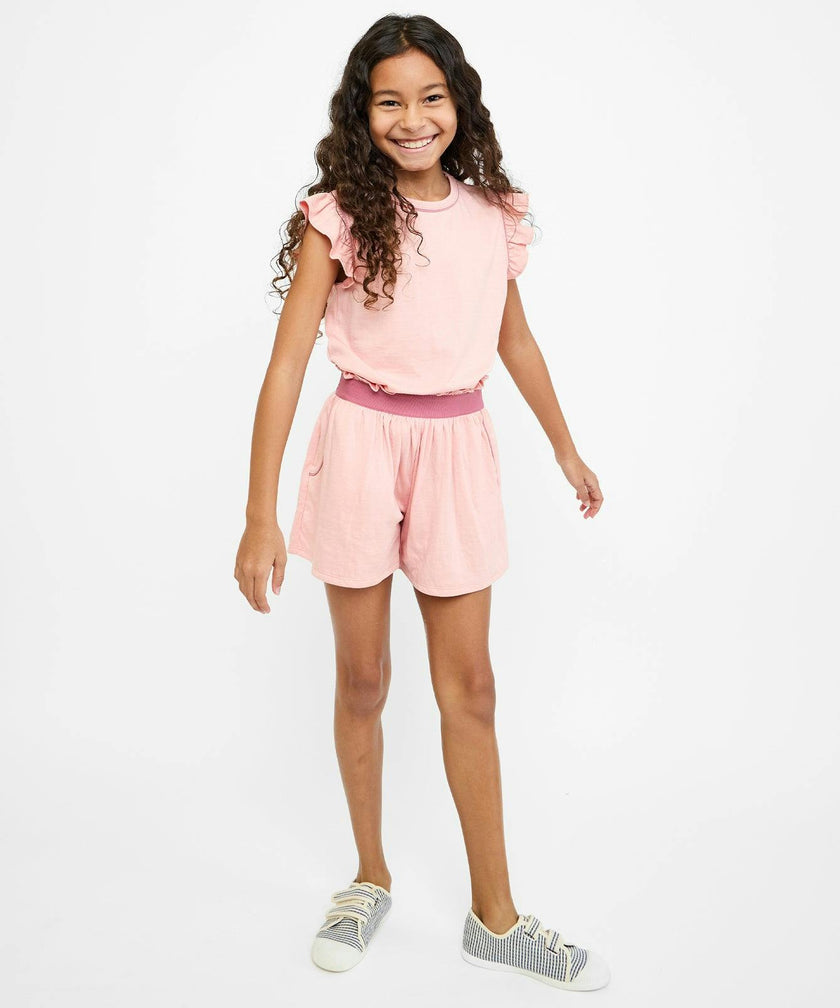 Bea Short Set, Dusty Rose