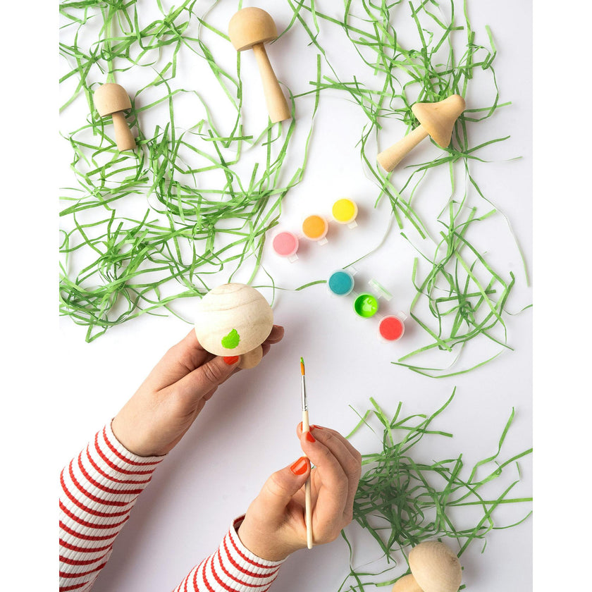 JOS: Paint Your Own Wooden Mushrooms