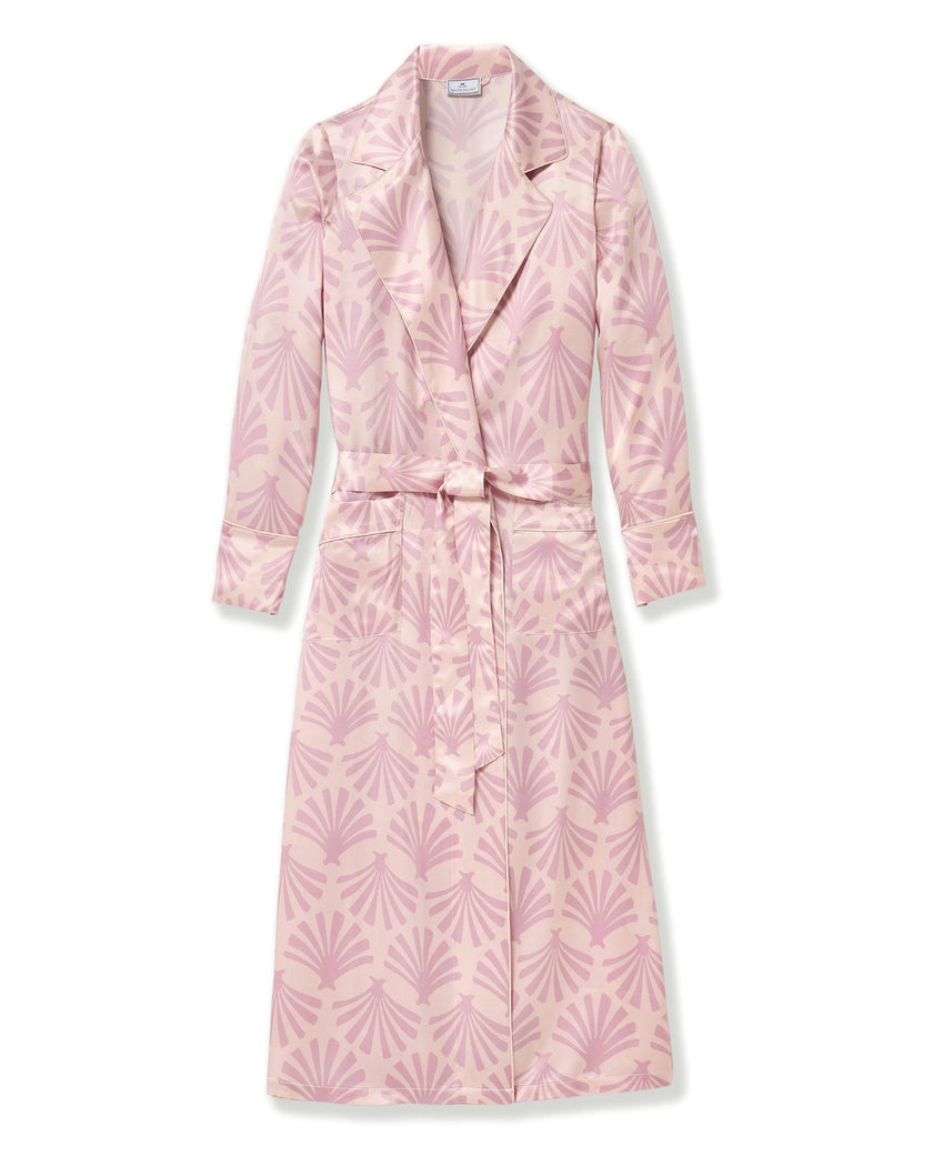 Women's Silk Robe in Blush Tide