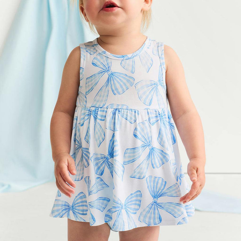 Edda Bow Back Bodysuit Dress