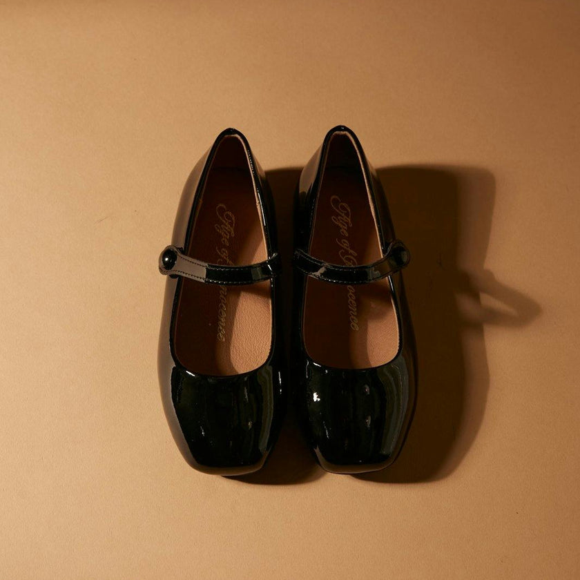 Chloe Patent Leather Square Toe Mary Jane Shoes