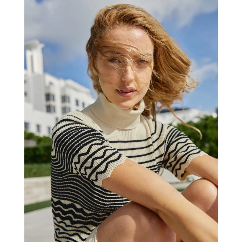 Women's Cara Knit Top, Cream