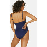 The Amalfi One Piece - Flat - Navy - Classic
