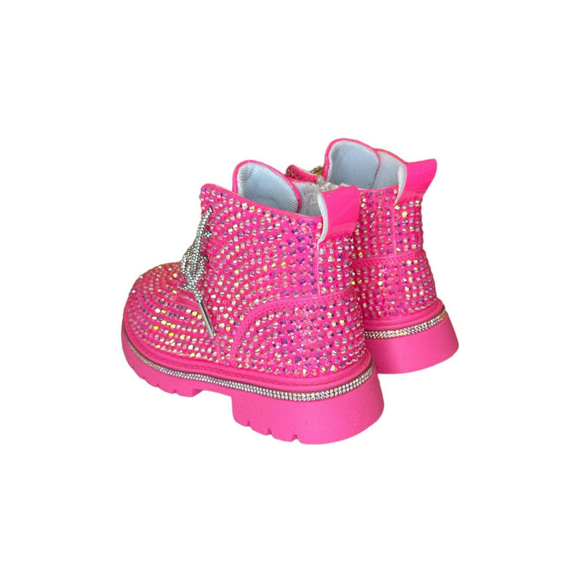 Hot Pink Sparkle Boots