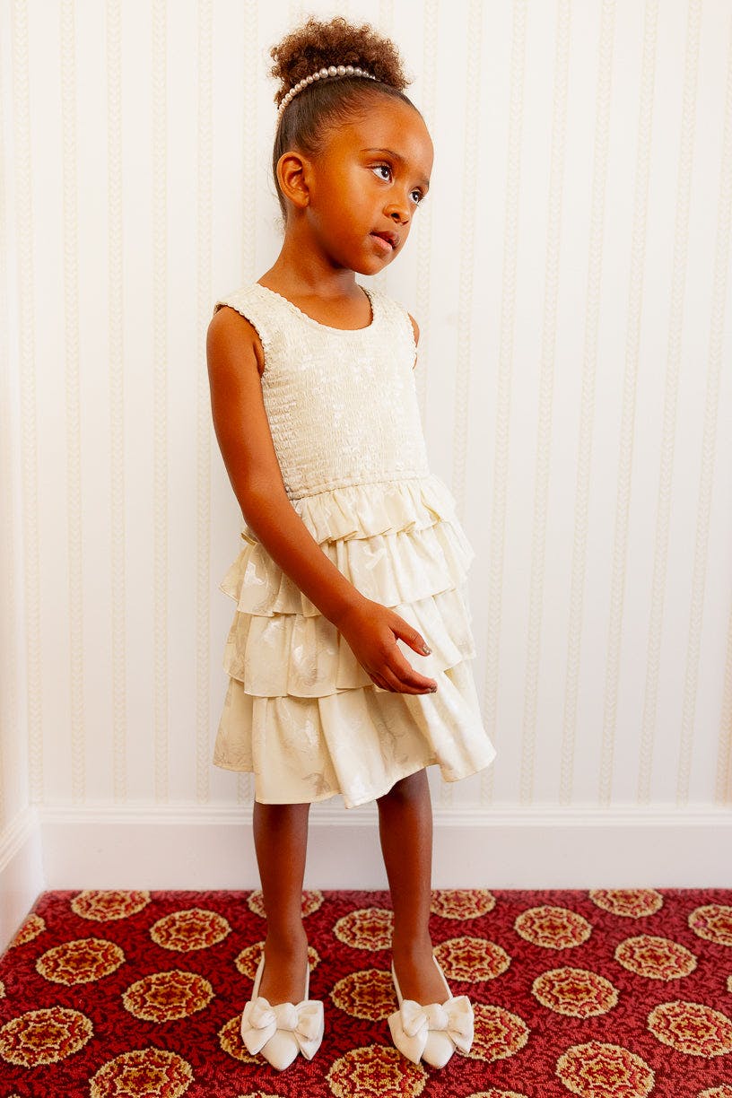 Mini Aiden Dress in Cream