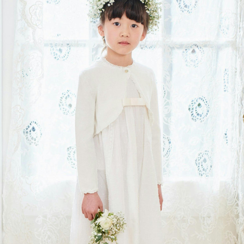 Ivory Linda Ceremony Girl Cardigan