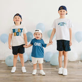 Birthday Boy Checker Short Sleeve T-Shirt - Ash