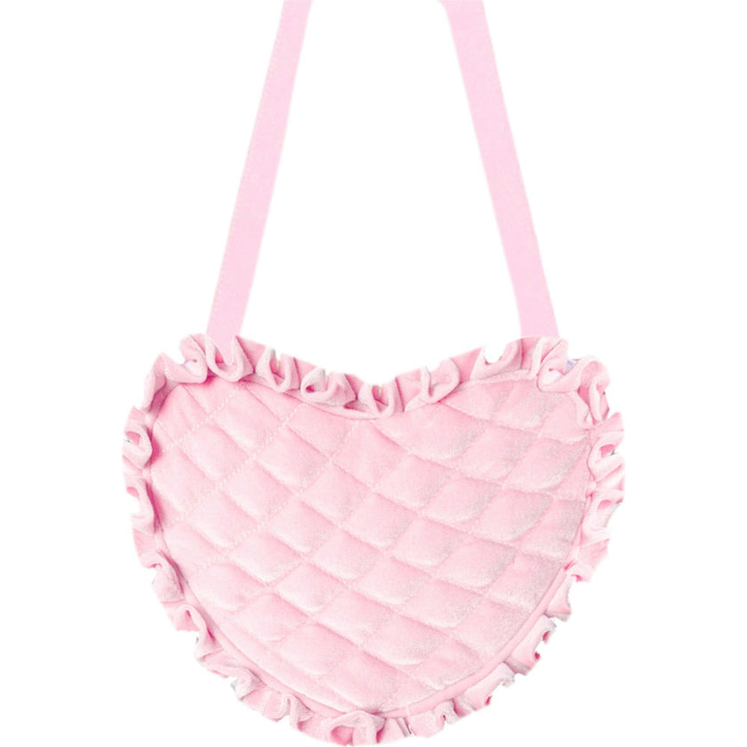 Quilted Velvet Heart Purse