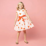 Love Heart Valentines Party Dress With Bow
