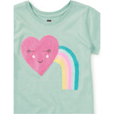 Love a Rainbow Graphic Tee, Green