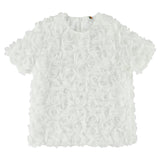 CAROLINE BOSMANS Rose Appliqué Blouse