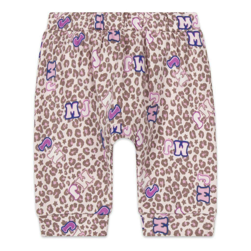 White Cardigan & Pink Trousers Set