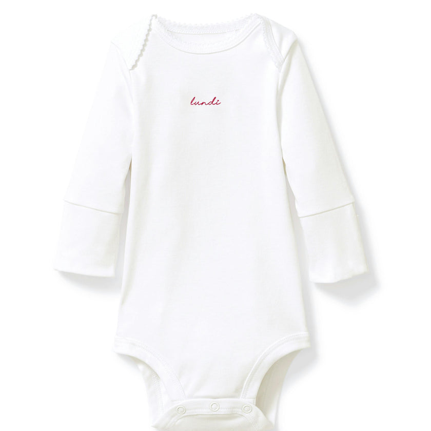 Baby's Pima Long Sleeve Onesie Set in French Lessons Pink
