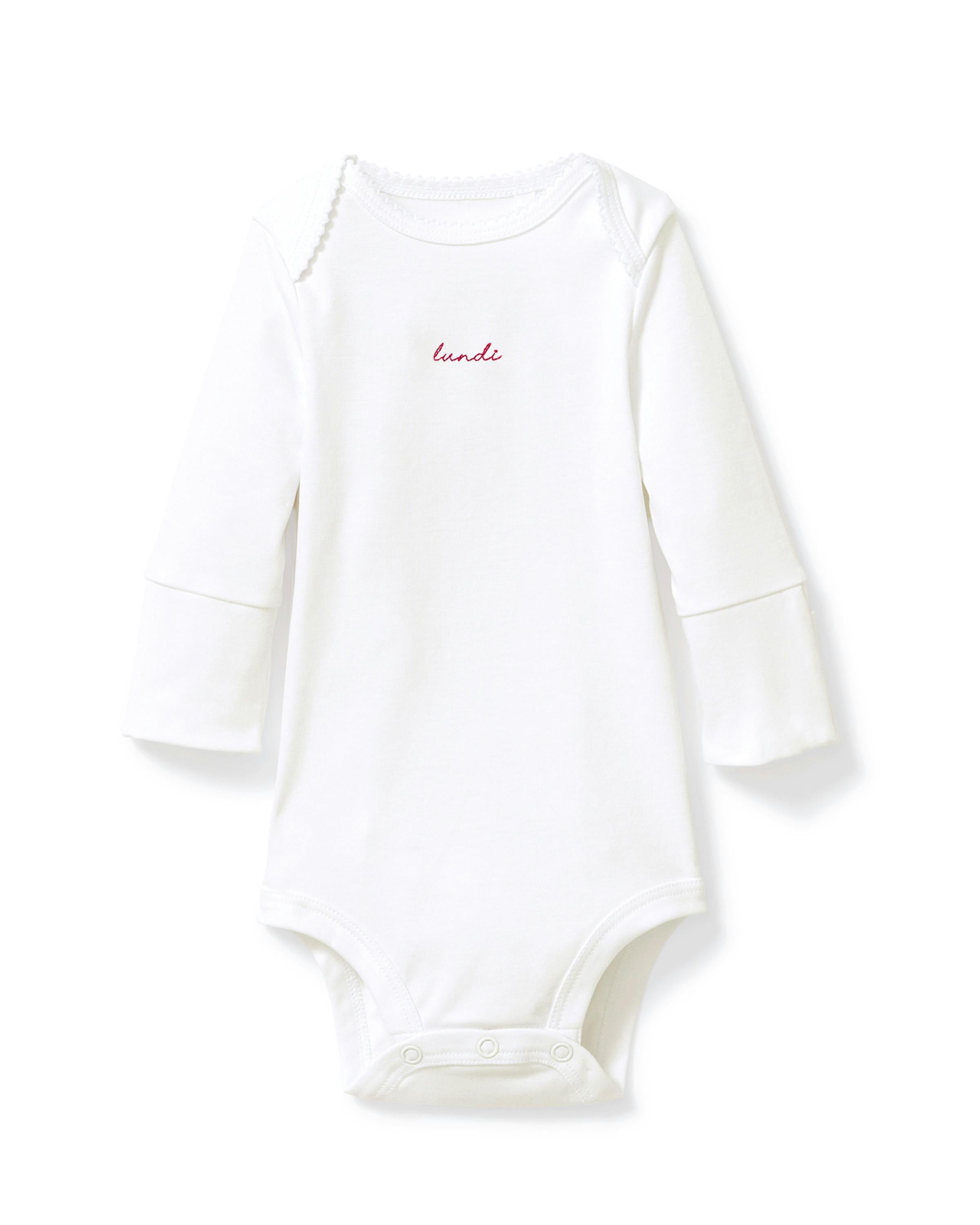 Baby's Pima Long Sleeve Onesie Set in French Lessons Pink