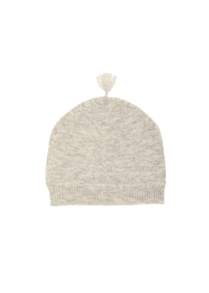 Cashmere & Merino Wool Beanie | Grey Merle