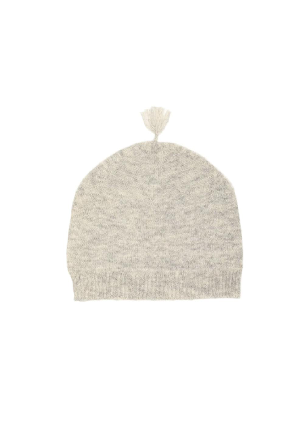 Cashmere & Merino Wool Beanie | Grey Merle