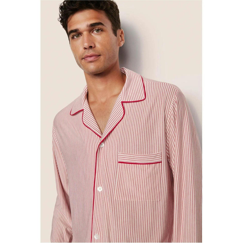 William Printed TENCEL Modal PJ Set, Red