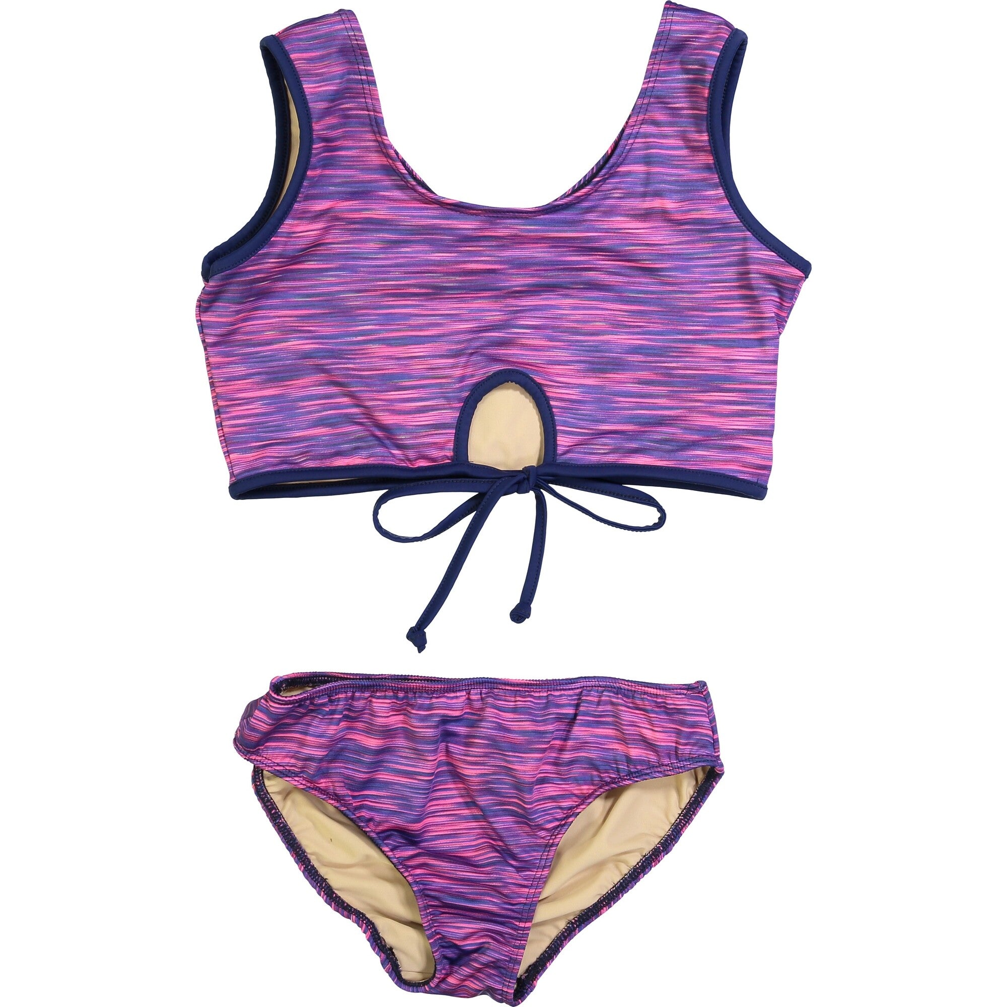 Girls Space Dye Two Piece Bathing Suit Bikini