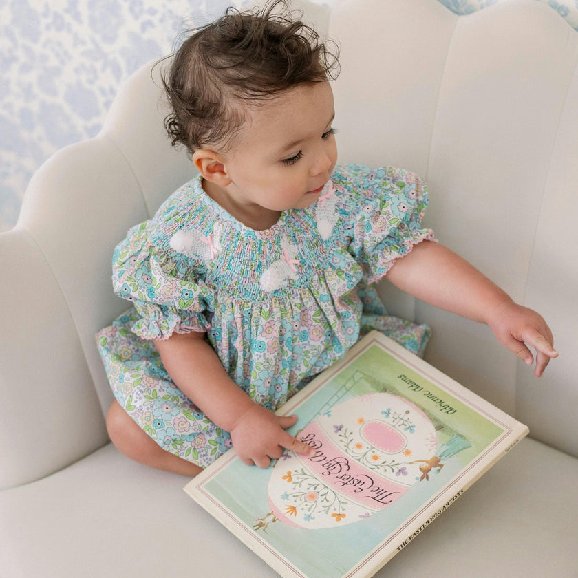 Polly Bunny Smocked Bubble