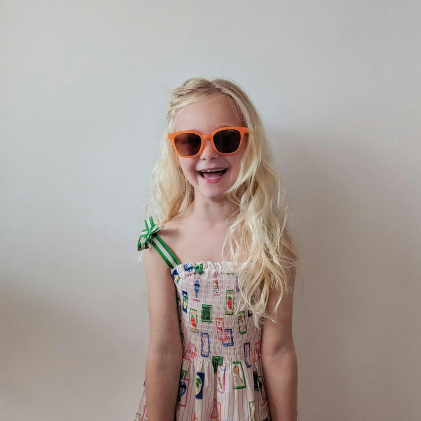 Classic Wayfarer Sustainable Sunglasses | Bio-Based · Bendable · Polarized | Child | 3-8 Y | Sienna