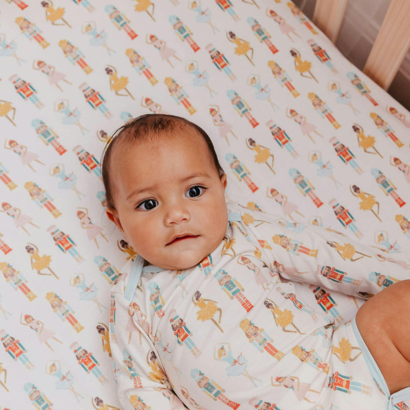 Premium Knit Fitted Crib Sheet - Juliet