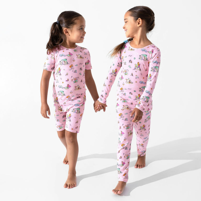 Mermaid Lagoon Kids Pajama Short Set