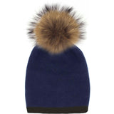 Two Tone Knit Hat (Snap On Pom Sold Separately)