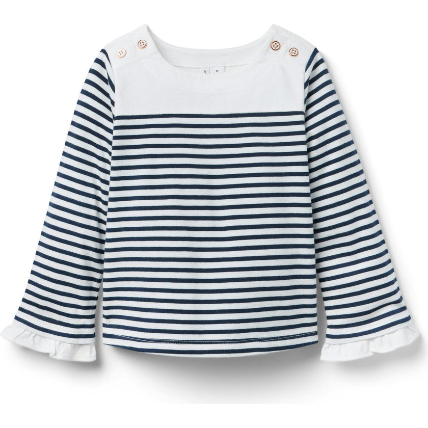 Striped Bell Sleeve Top