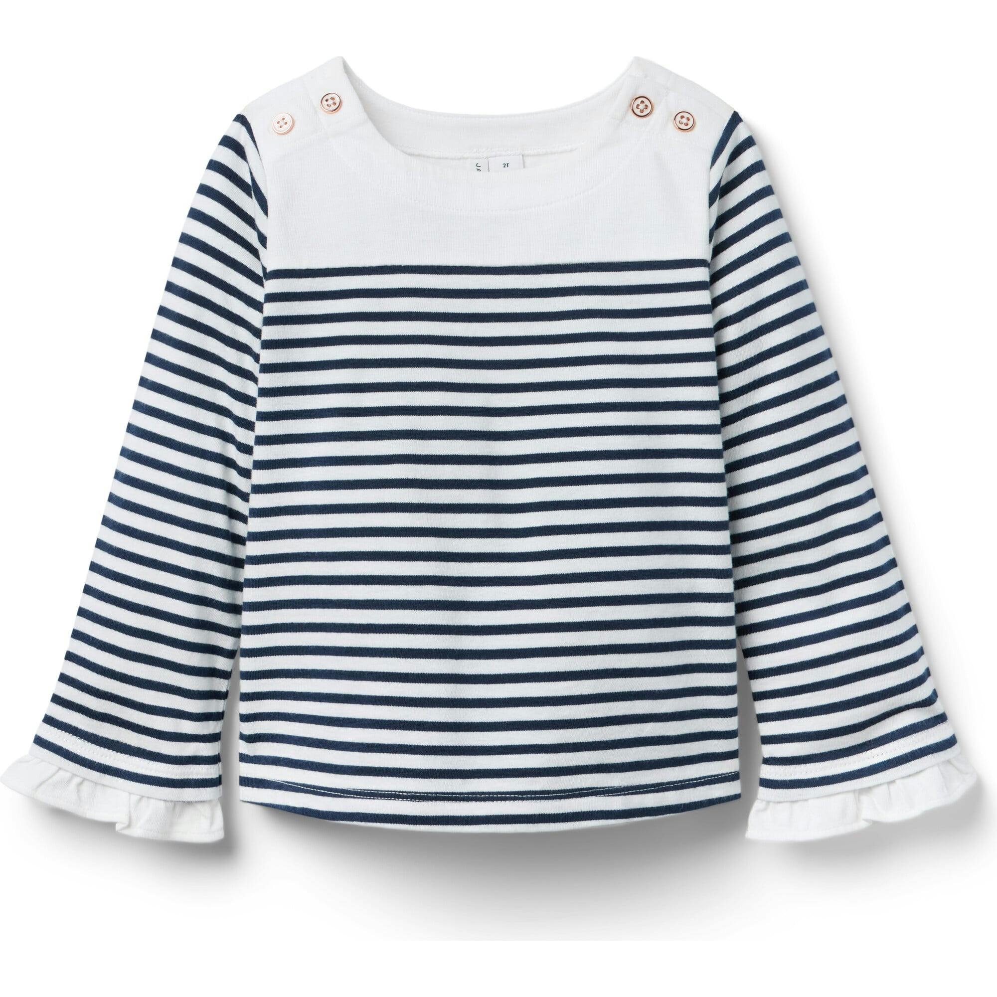 Striped Bell Sleeve Top