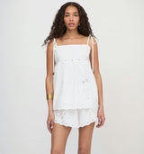 The Palmer Top - White Linen