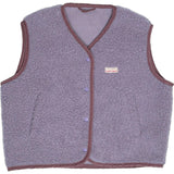 adult merino wool vest - lilac cloud
