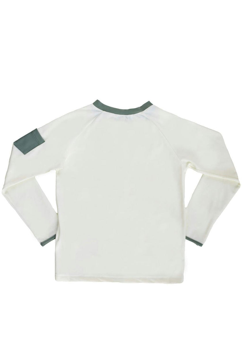 Leo Rashguard Ivory And Sage Green