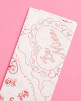 Be Mine Coloring Tablecloth - paper tablecloth