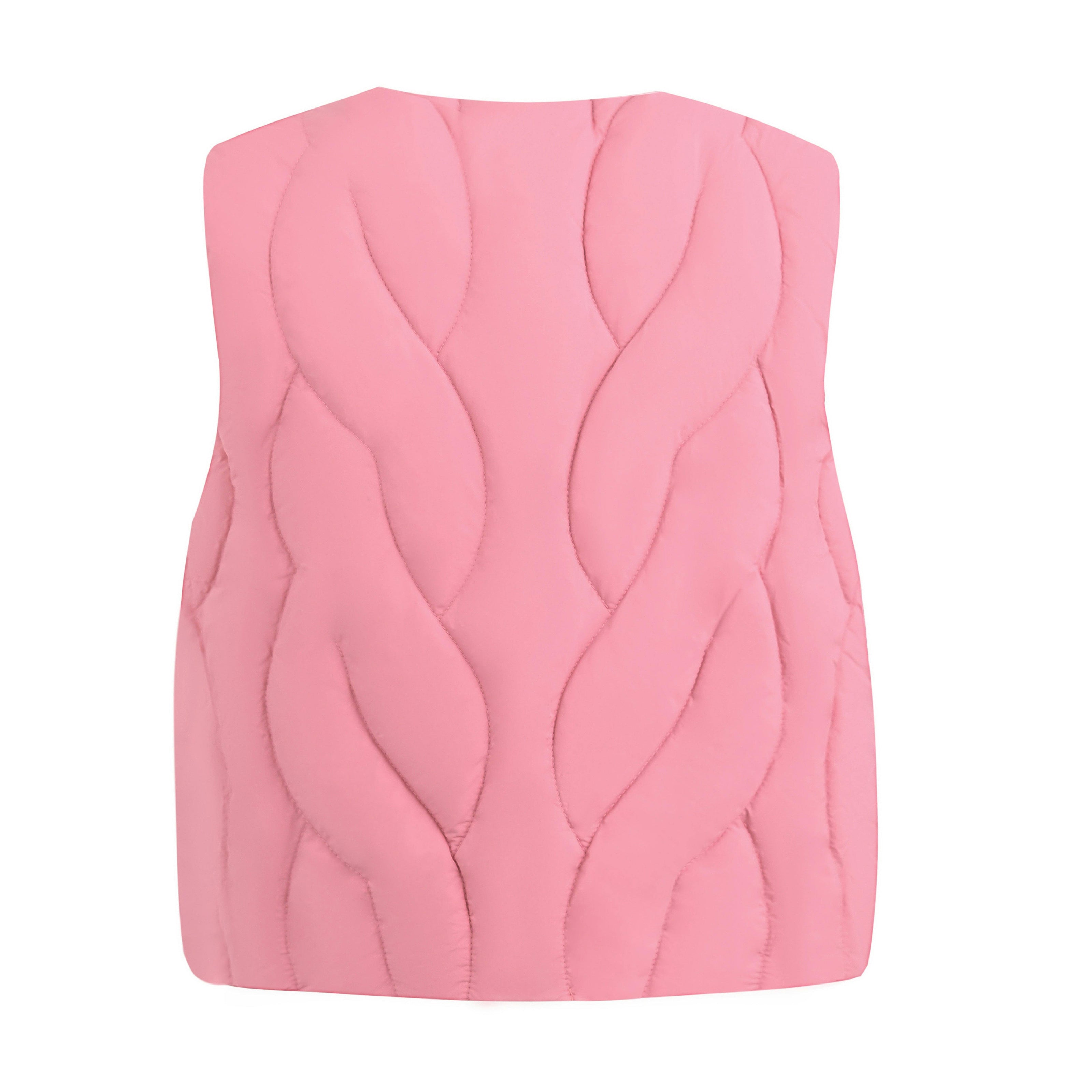 Pink Quilted Vest
