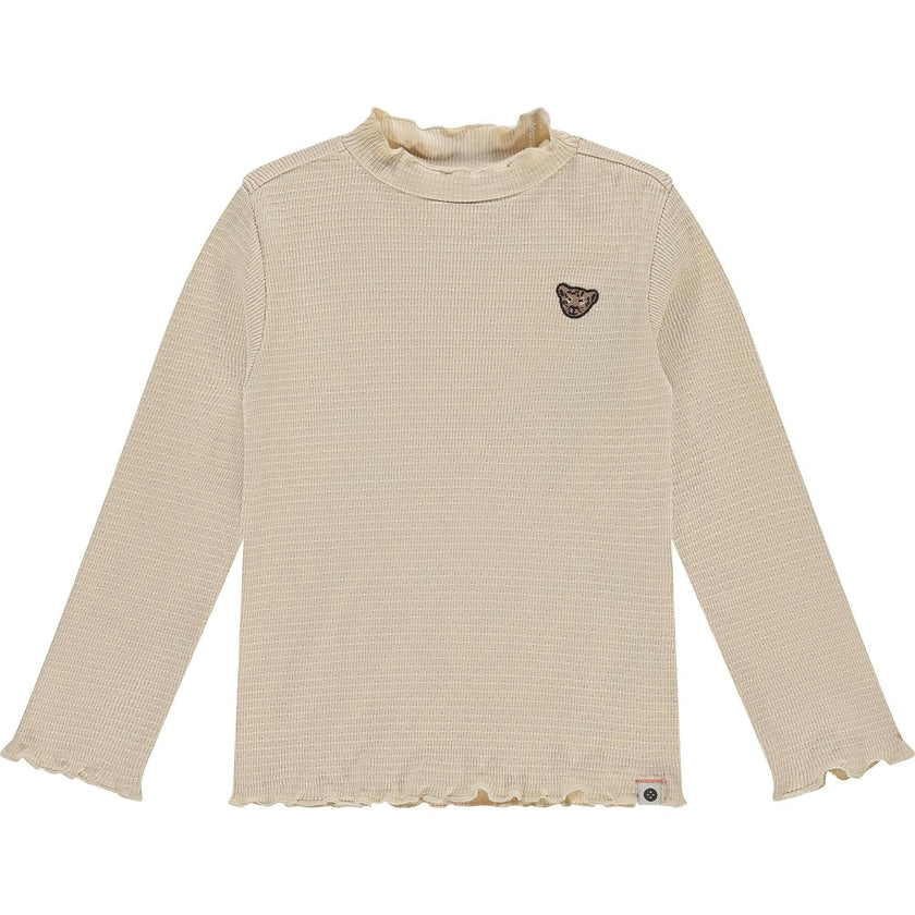 Ribbed Mock Neck Long Sleeve