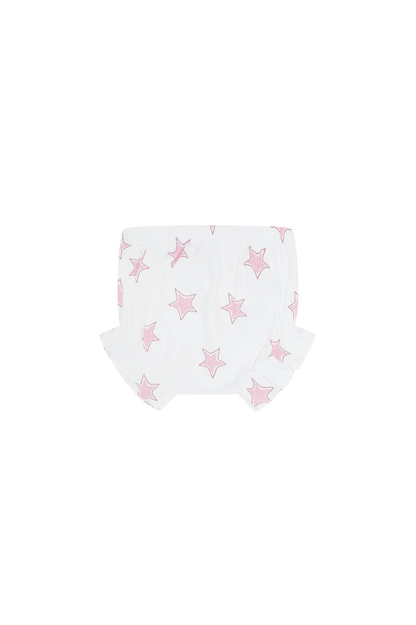 Pink Stars Print Diaper Cover Set