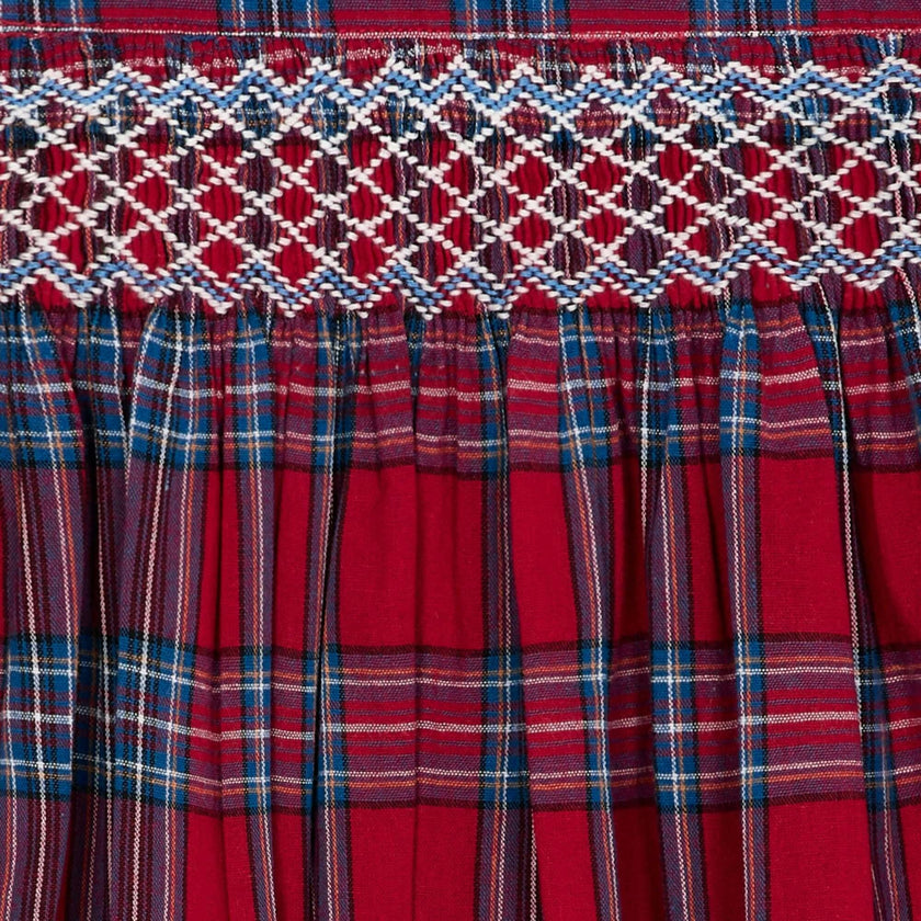 Smocked Girls Skirt Lilla