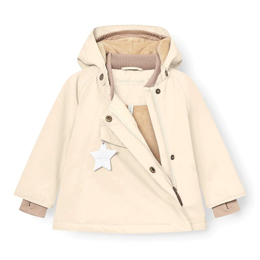 MINI A TURE MATWANG Fleece Lined Winter Jacket - Angora Cream