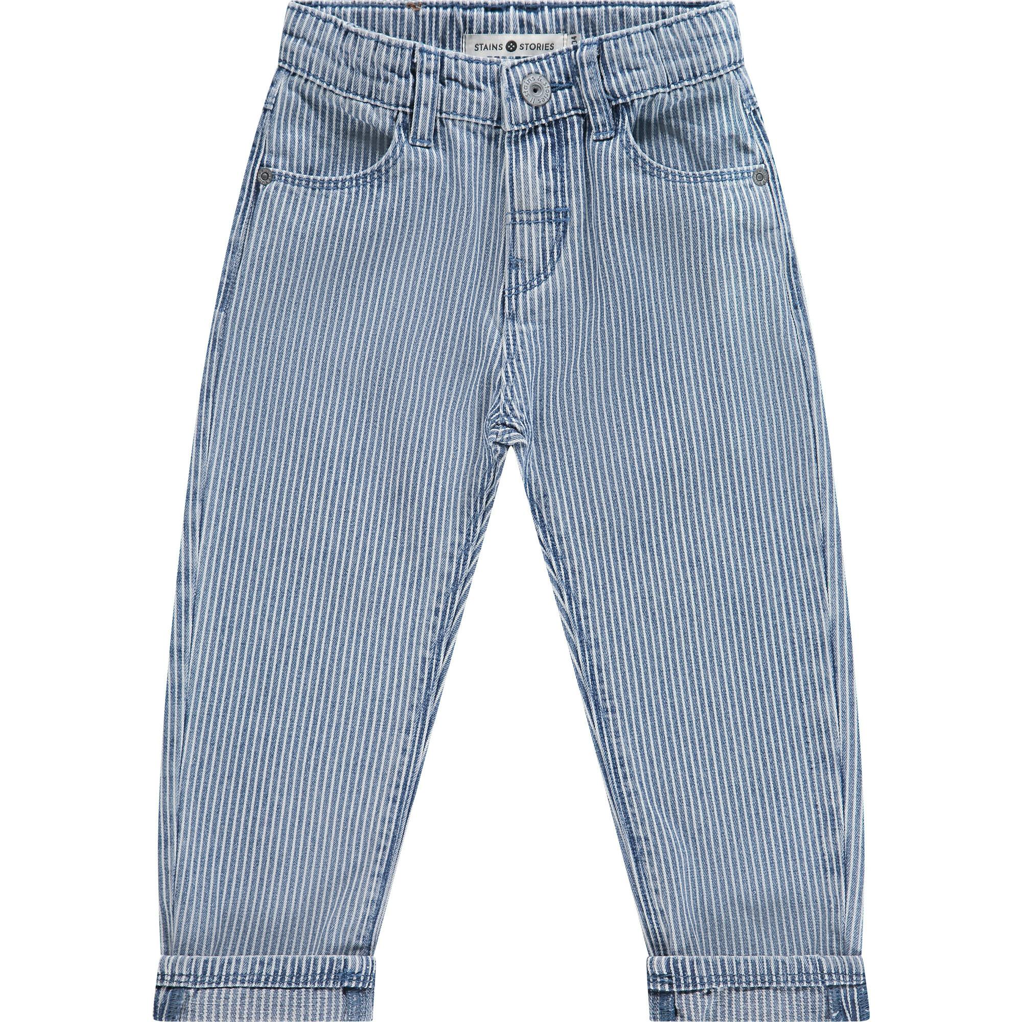 Pinstripe Straight Leg Jean