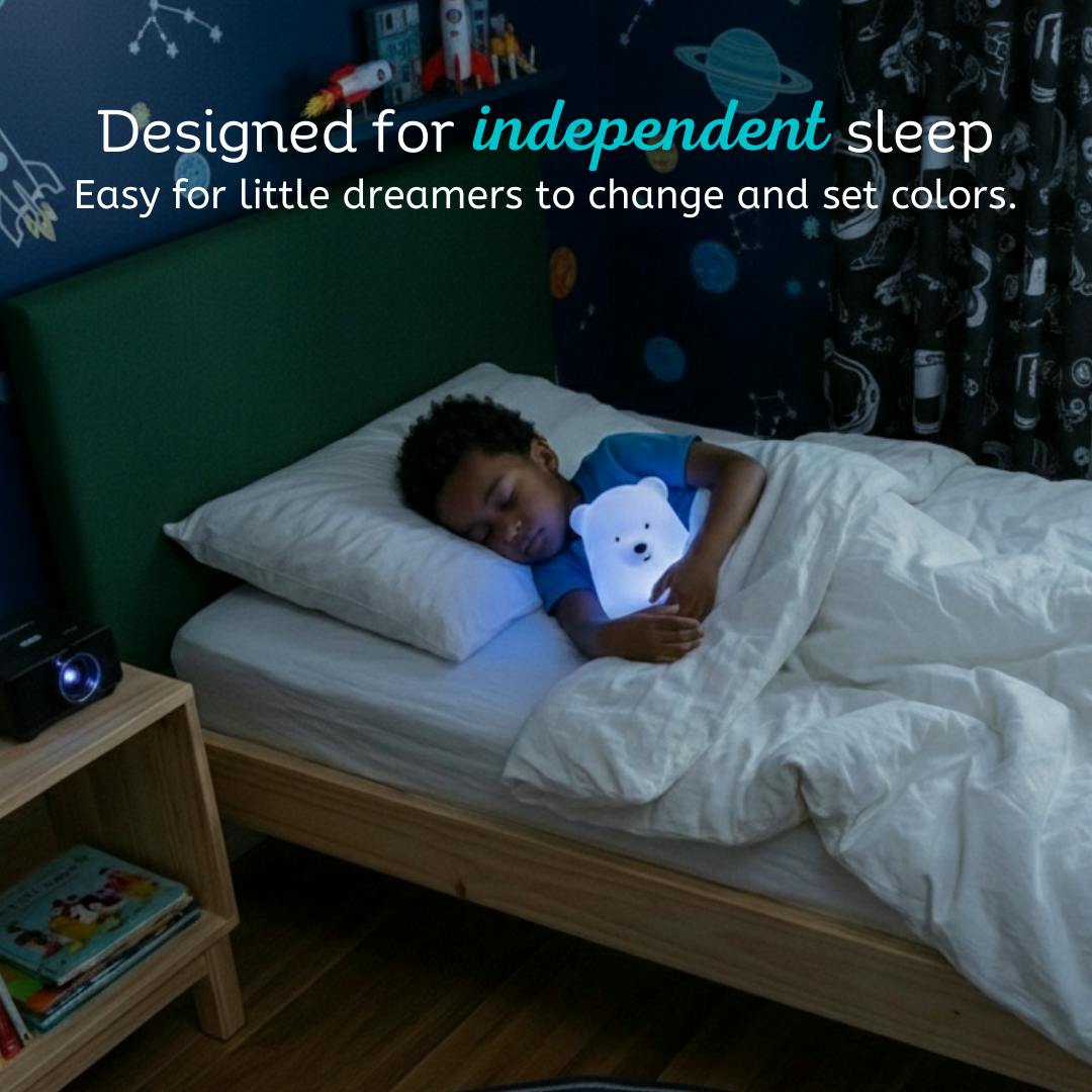 LumiPets® Bella the Bear- Children's Touch Night Light Junior