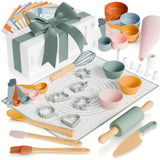 Kid Safe Cooking Tools - Kids Baking Set Gift for Girls