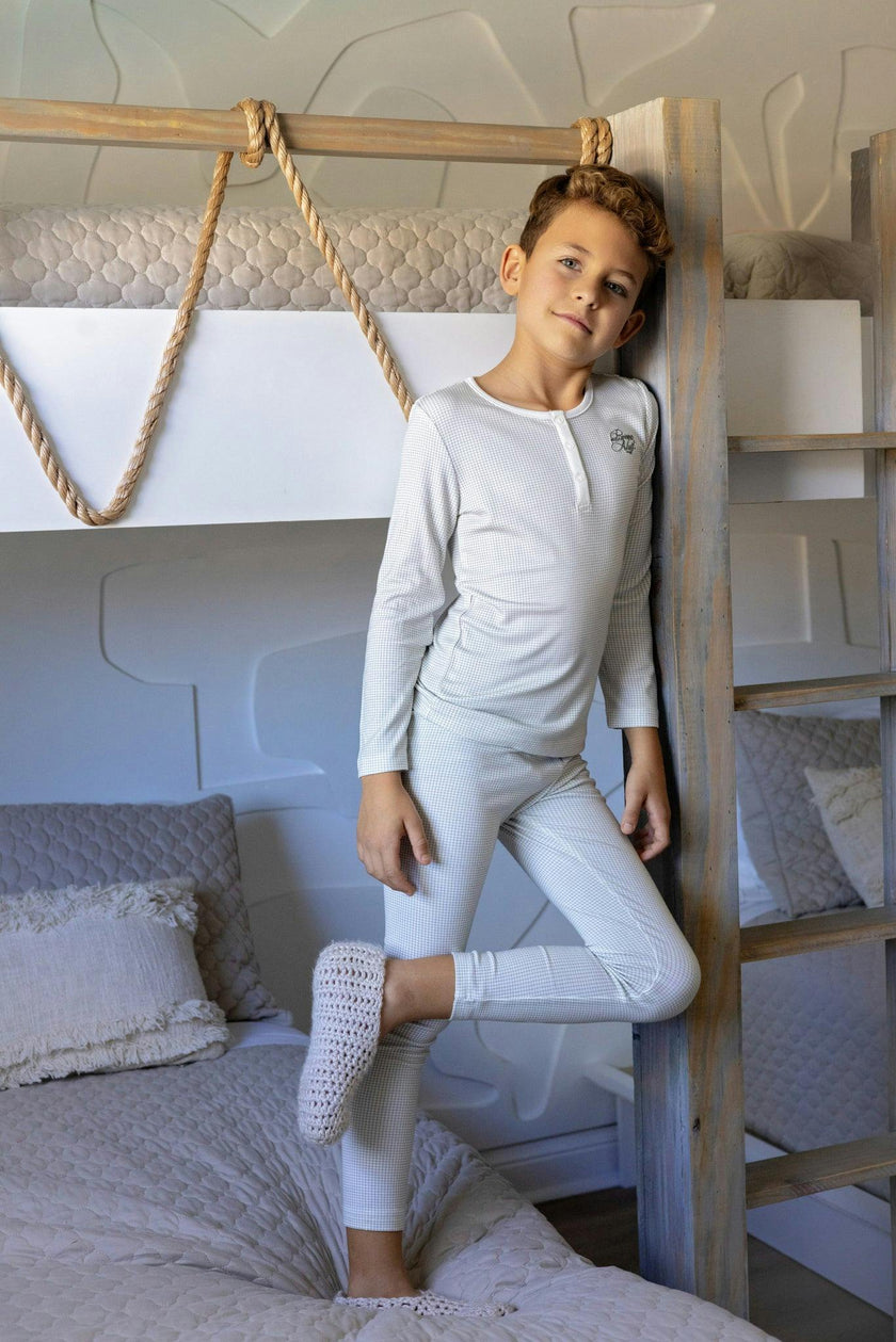 Gingham Loungewear Set, Boys
