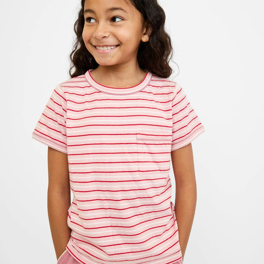 Willie T-Shirt, Petal Mini Stripe